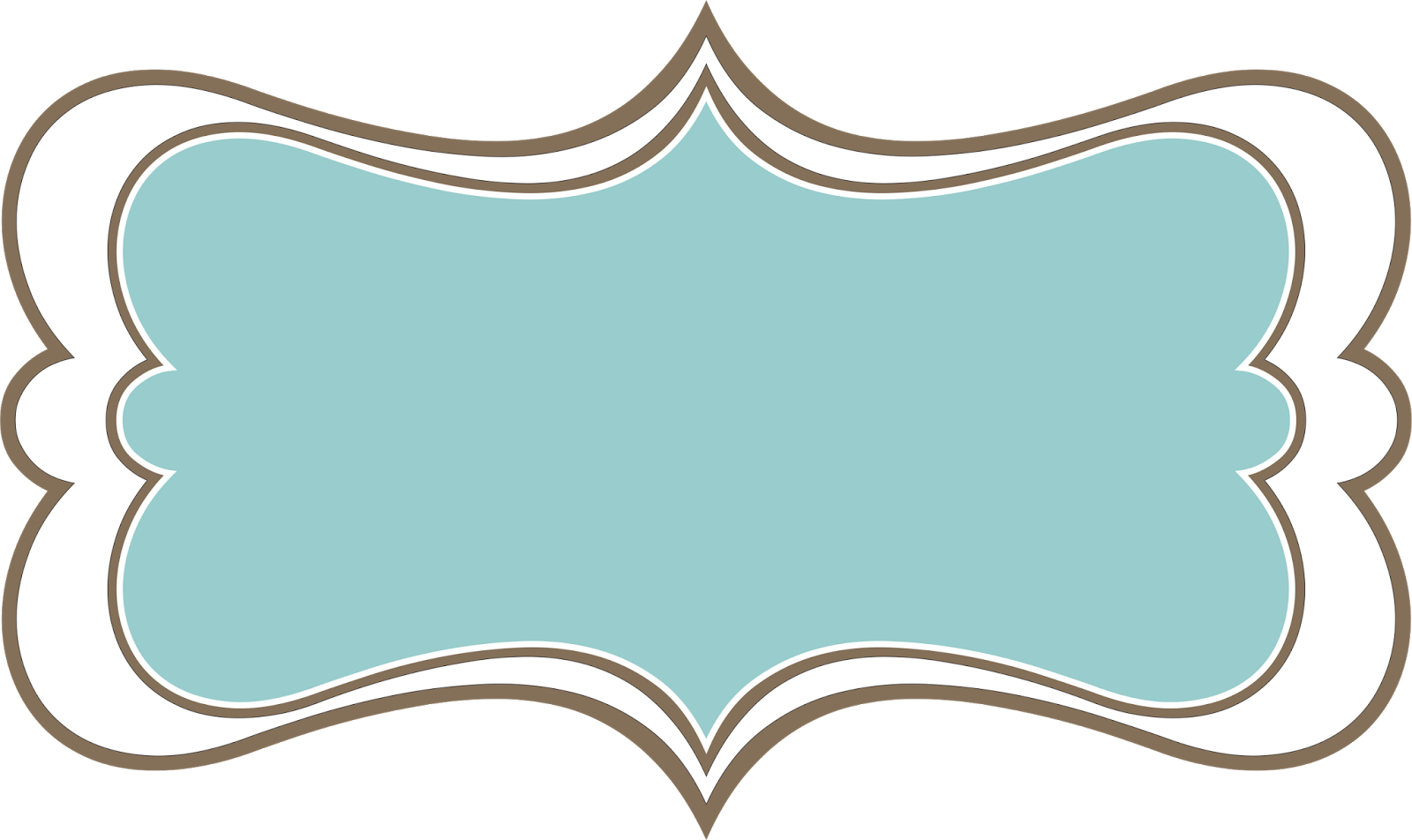 Frame Teal Rectangle File Transparent PNG Image