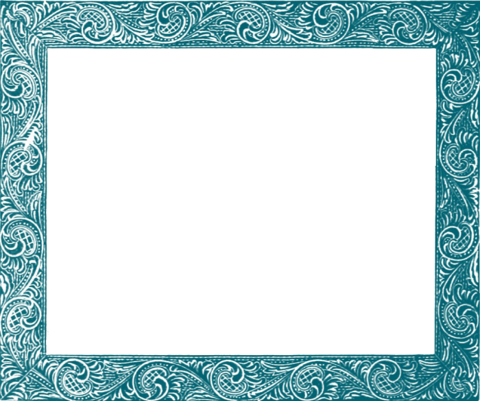 Frame Square Teal Transparent PNG Image