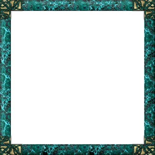 Frame Square Teal Transparent PNG Image