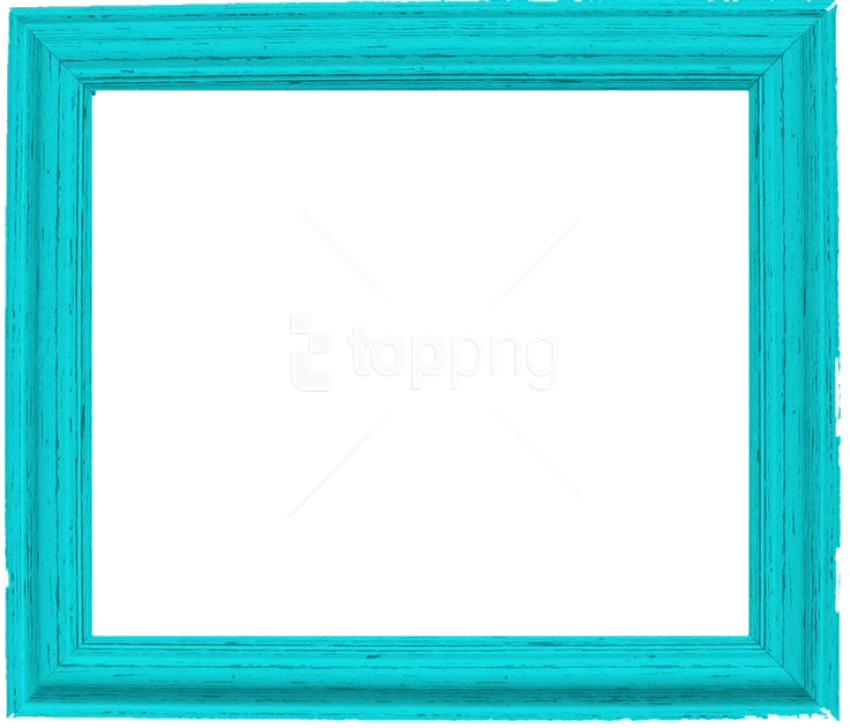 Frame Square Teal Transparent PNG Image