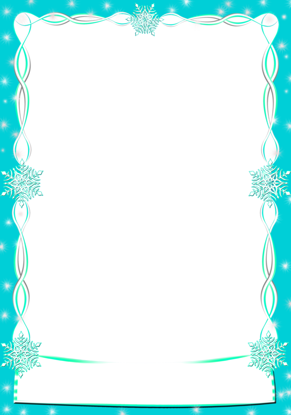 Frame Teal Transparent PNG Image