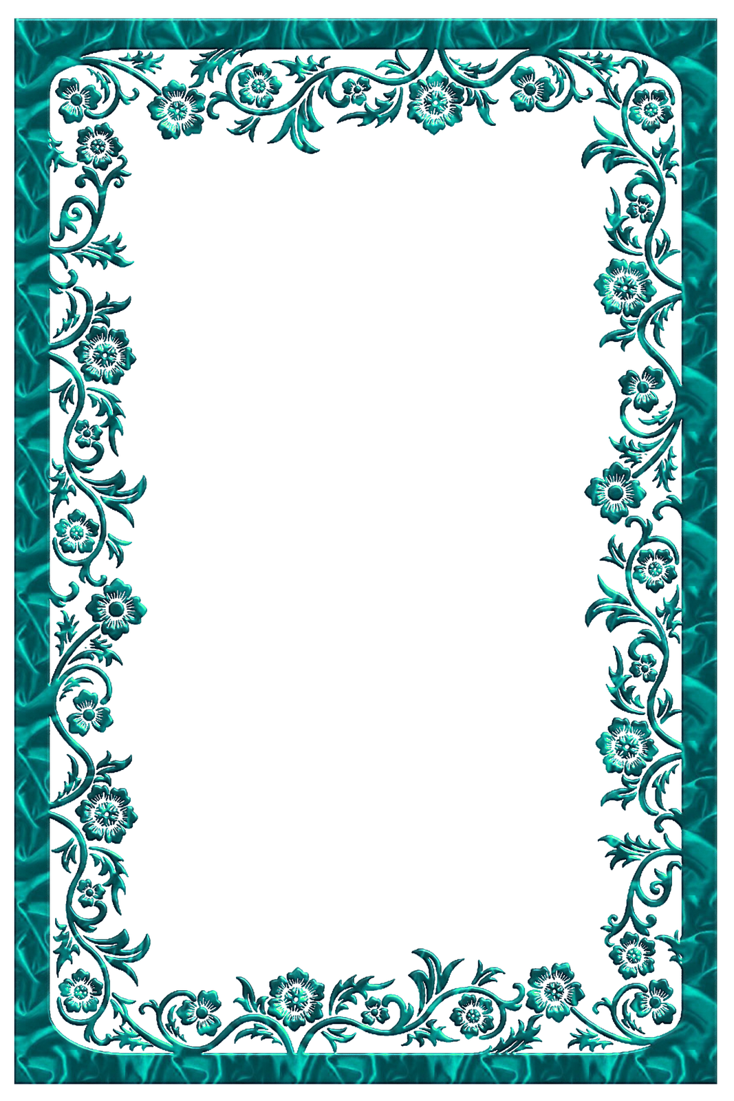 Frame Teal File Transparent PNG Image
