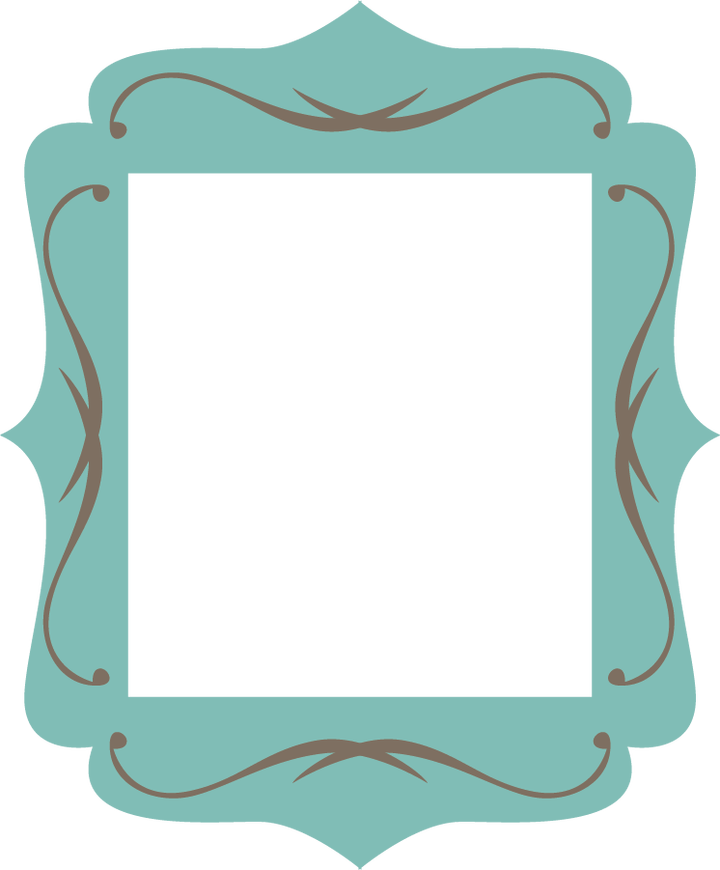 Frame Teal Transparent PNG Image