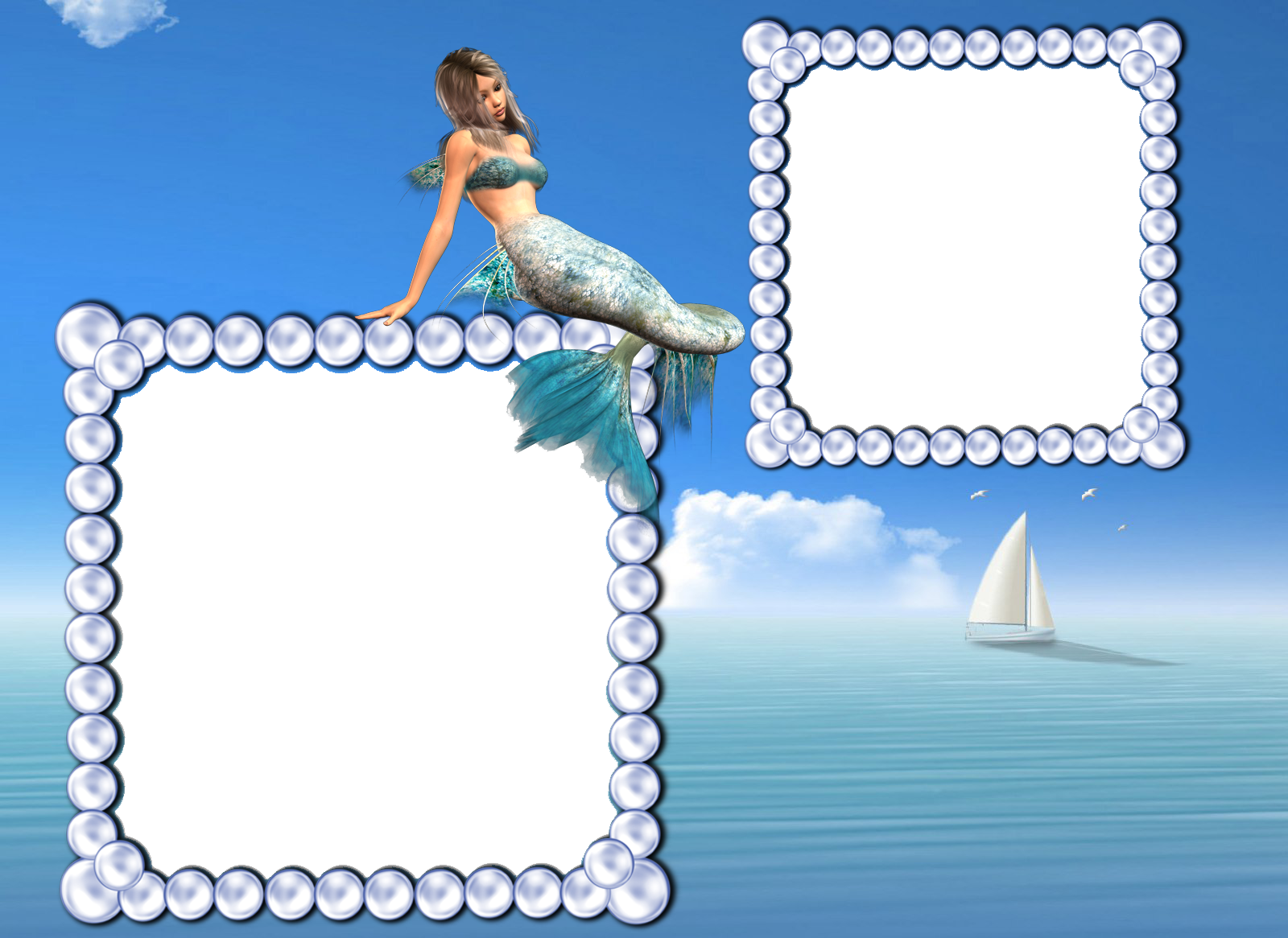 Frame Teal Transparent PNG Image