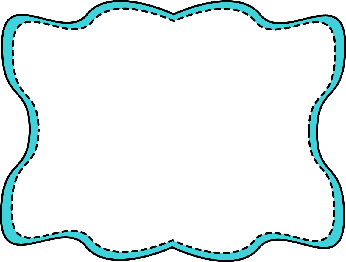 Frame Vector Teal Transparent PNG Image