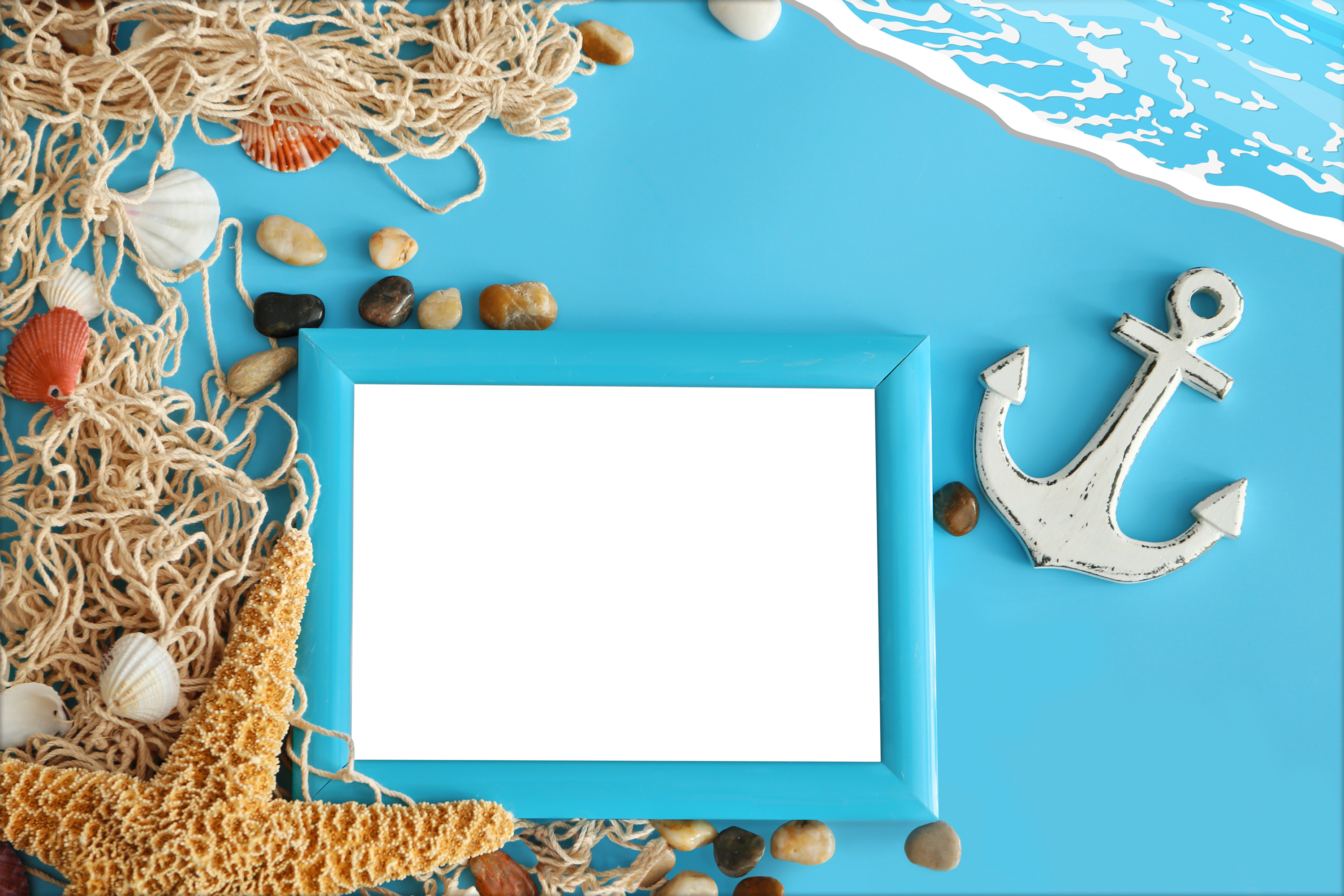 Frame Vector Teal Transparent PNG Image