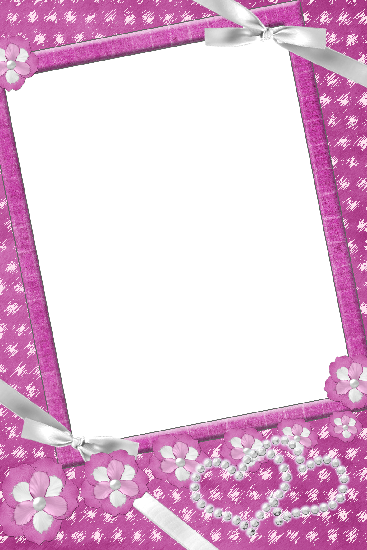 Border Frame Fuchsia Transparent PNG Image
