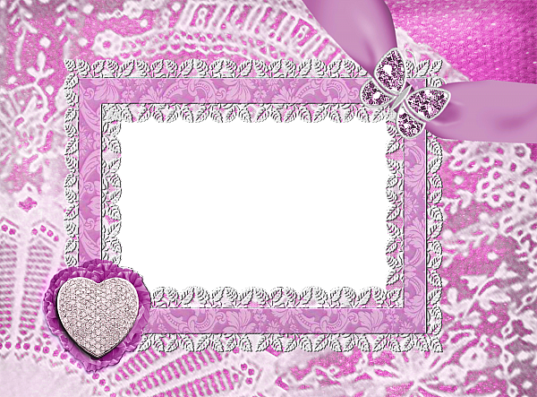 Border Frame Fuchsia Transparent PNG Image