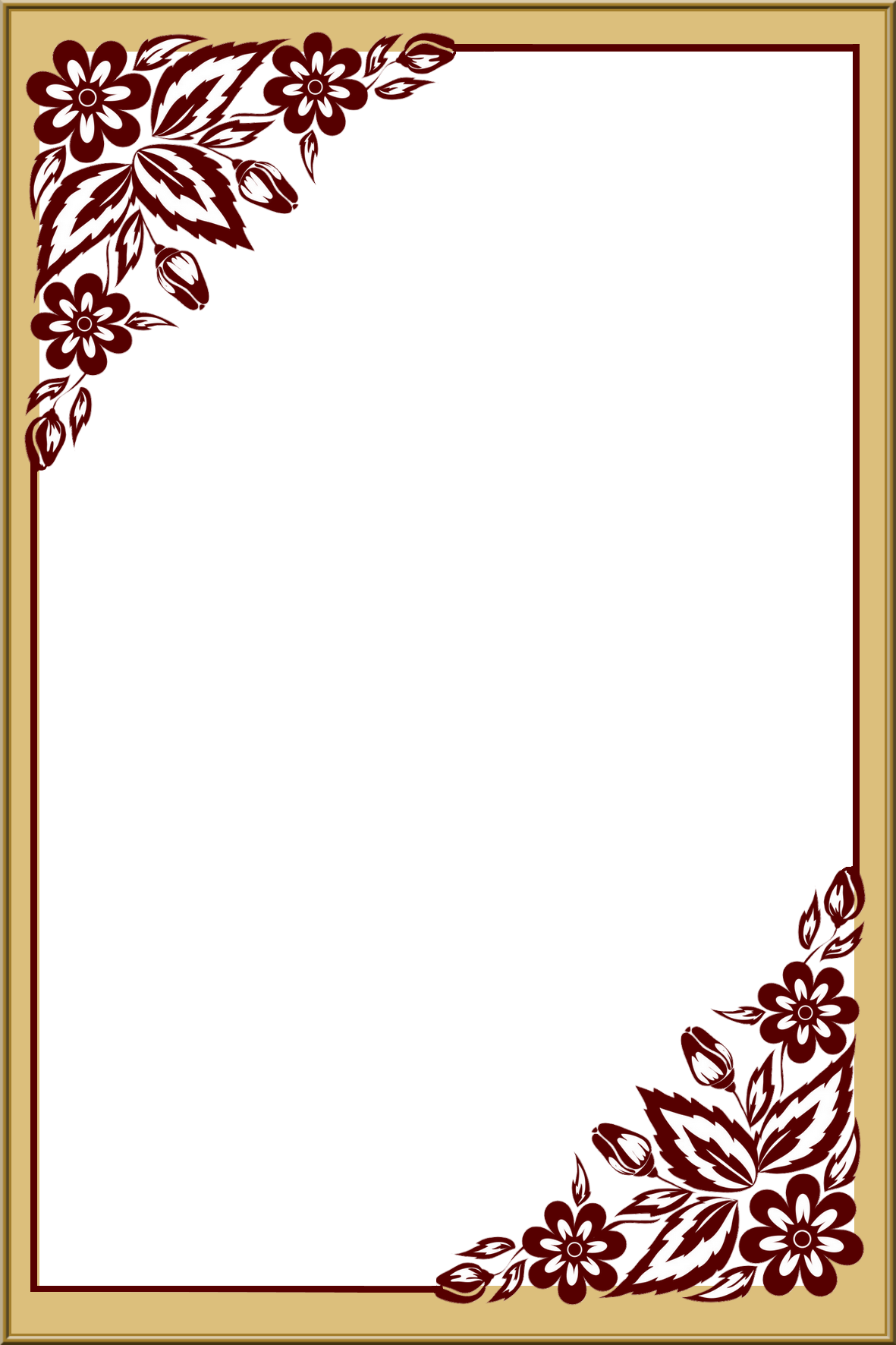 Funeral Border Frame Transparent PNG Image