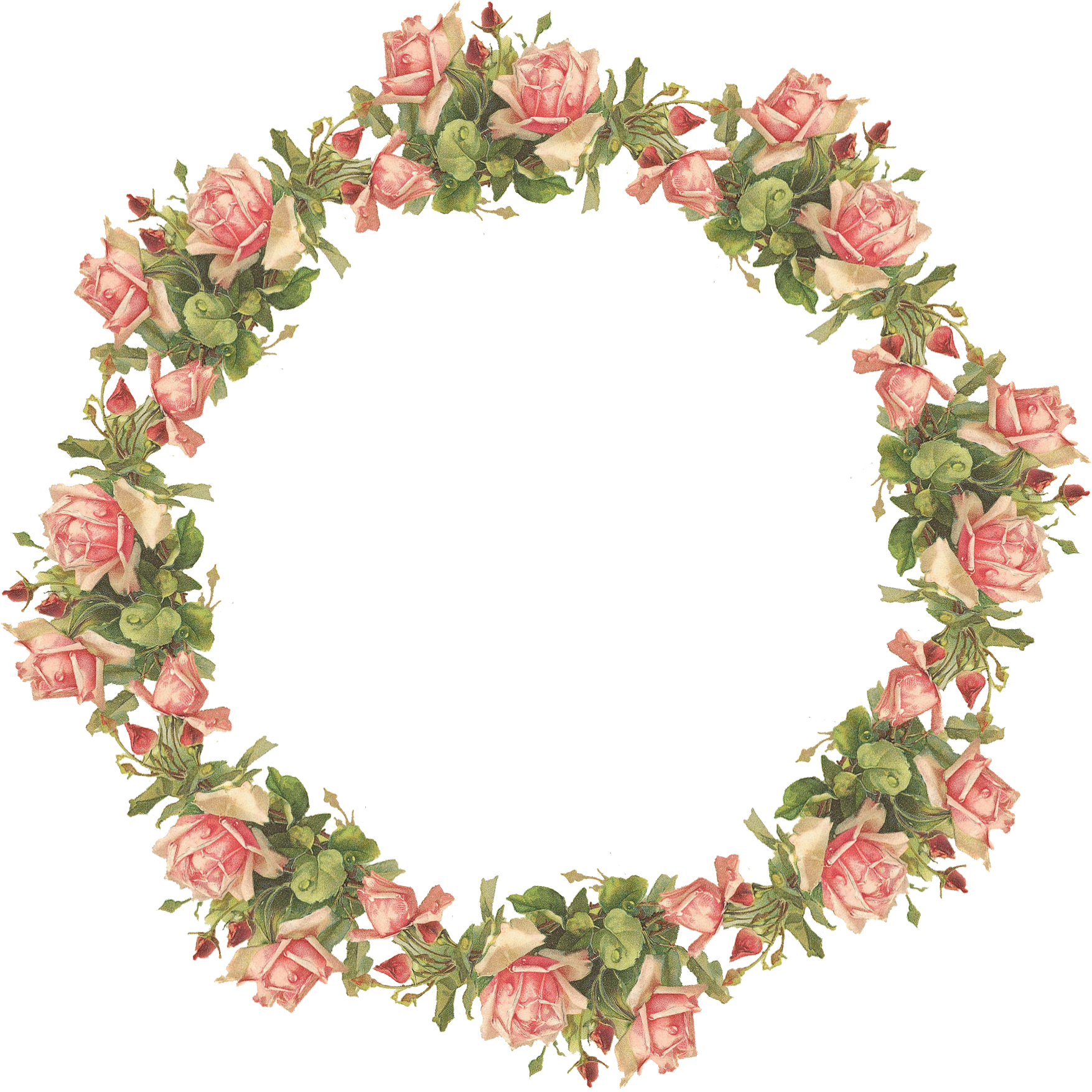 Round Garland Wedding Transparent PNG Image