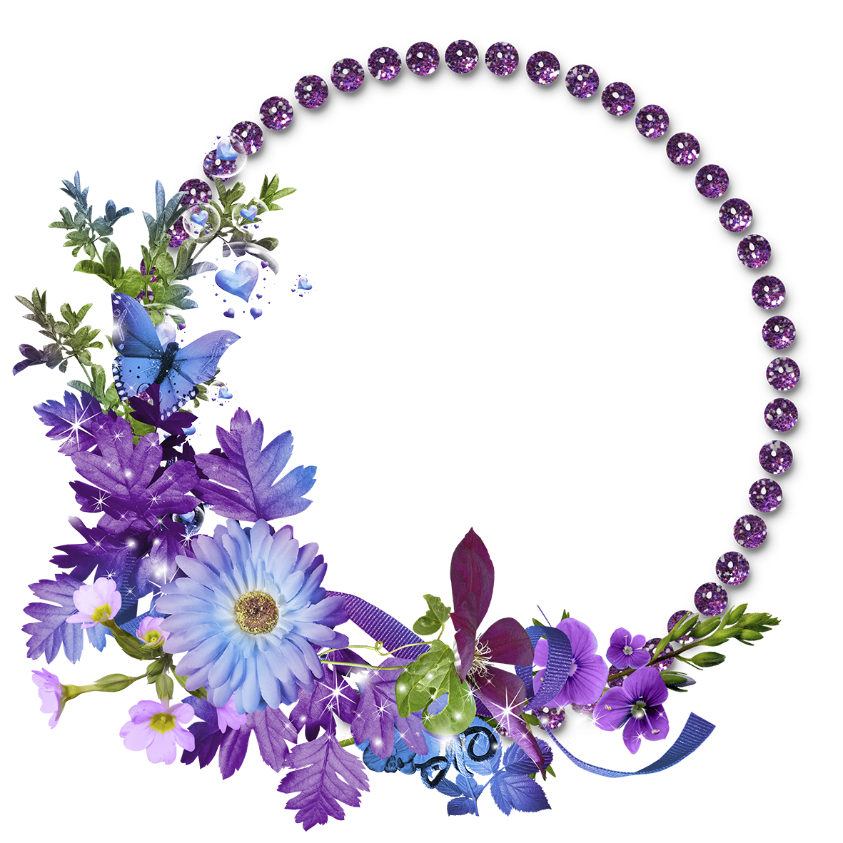 Round Garland Wedding File Transparent PNG Image