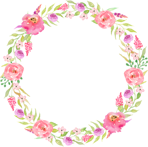 Round Garland Wedding Transparent PNG Image