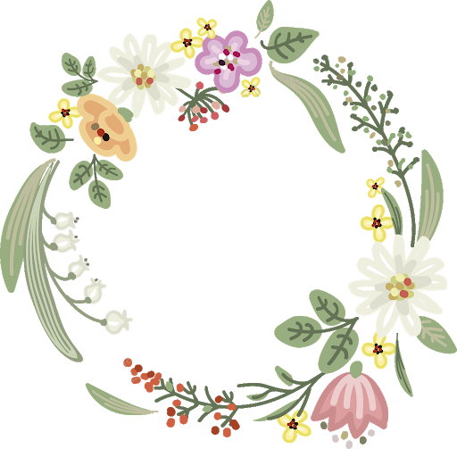 Round Garland Wedding Transparent PNG Image