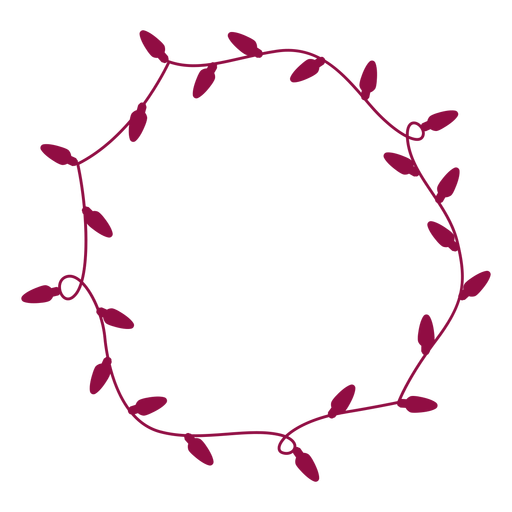 Floral Round Garland Transparent PNG Image