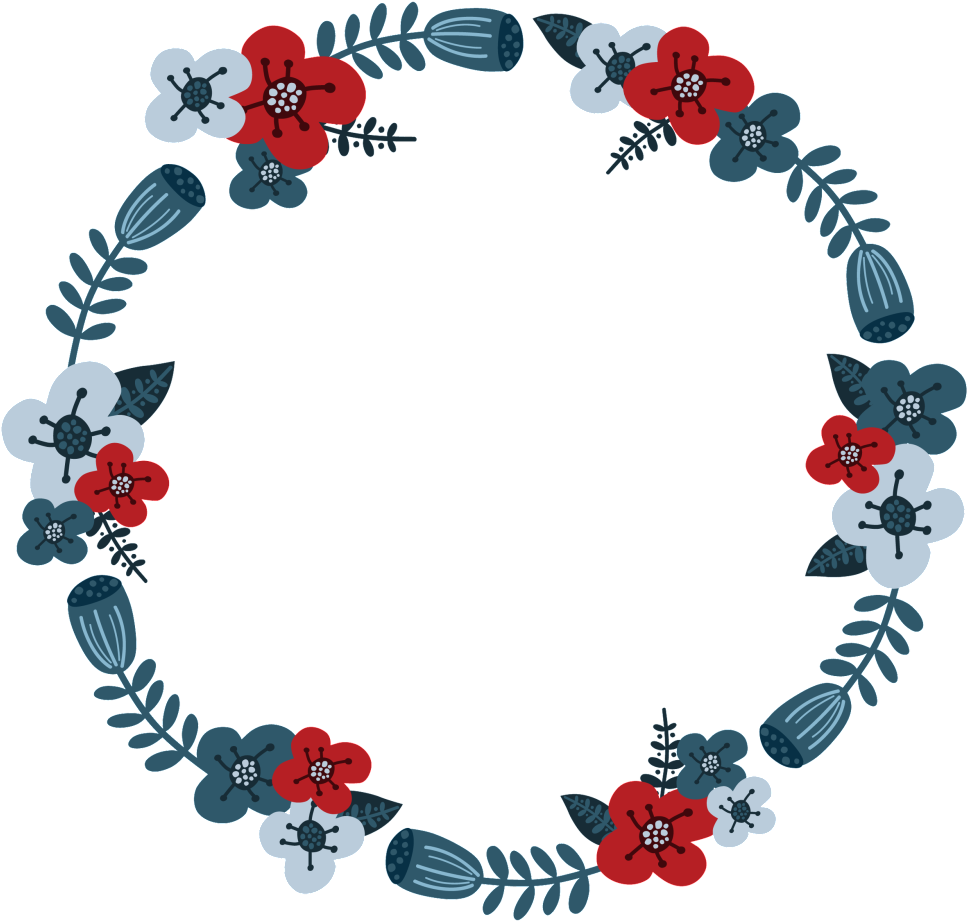 Round Garland Transparent PNG Image
