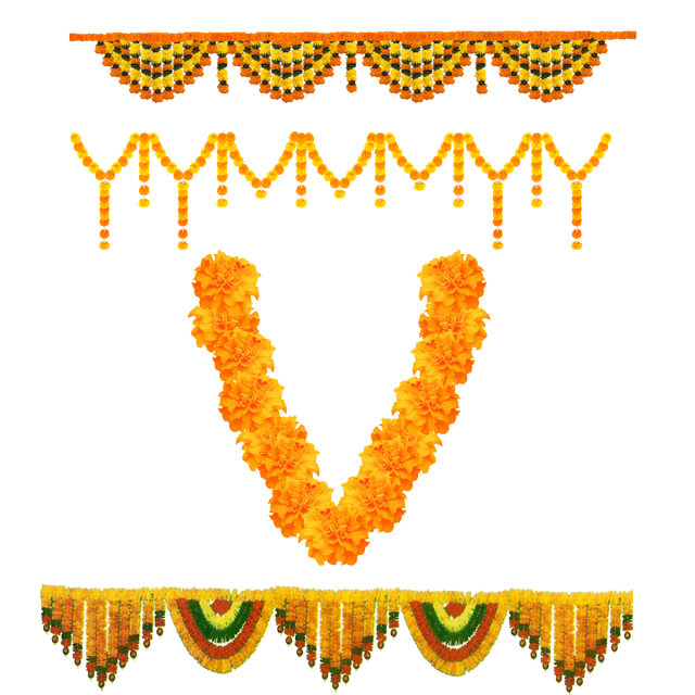 Garland Gold Transparent PNG Image