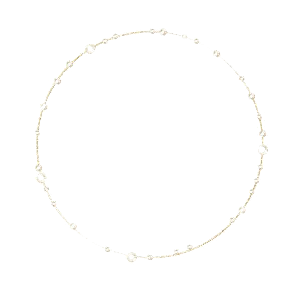 Golden Round Frame Transparent PNG Image