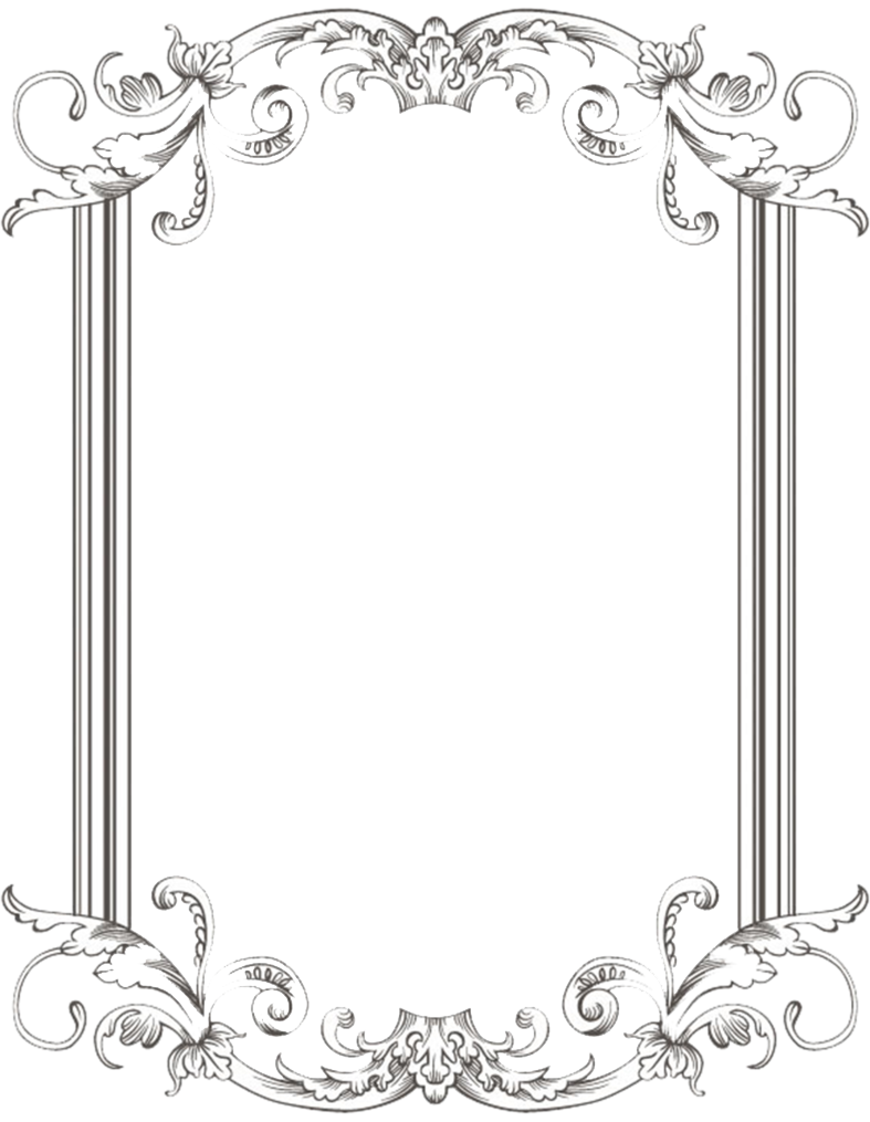 Vintage Border Frame Transparent PNG Image