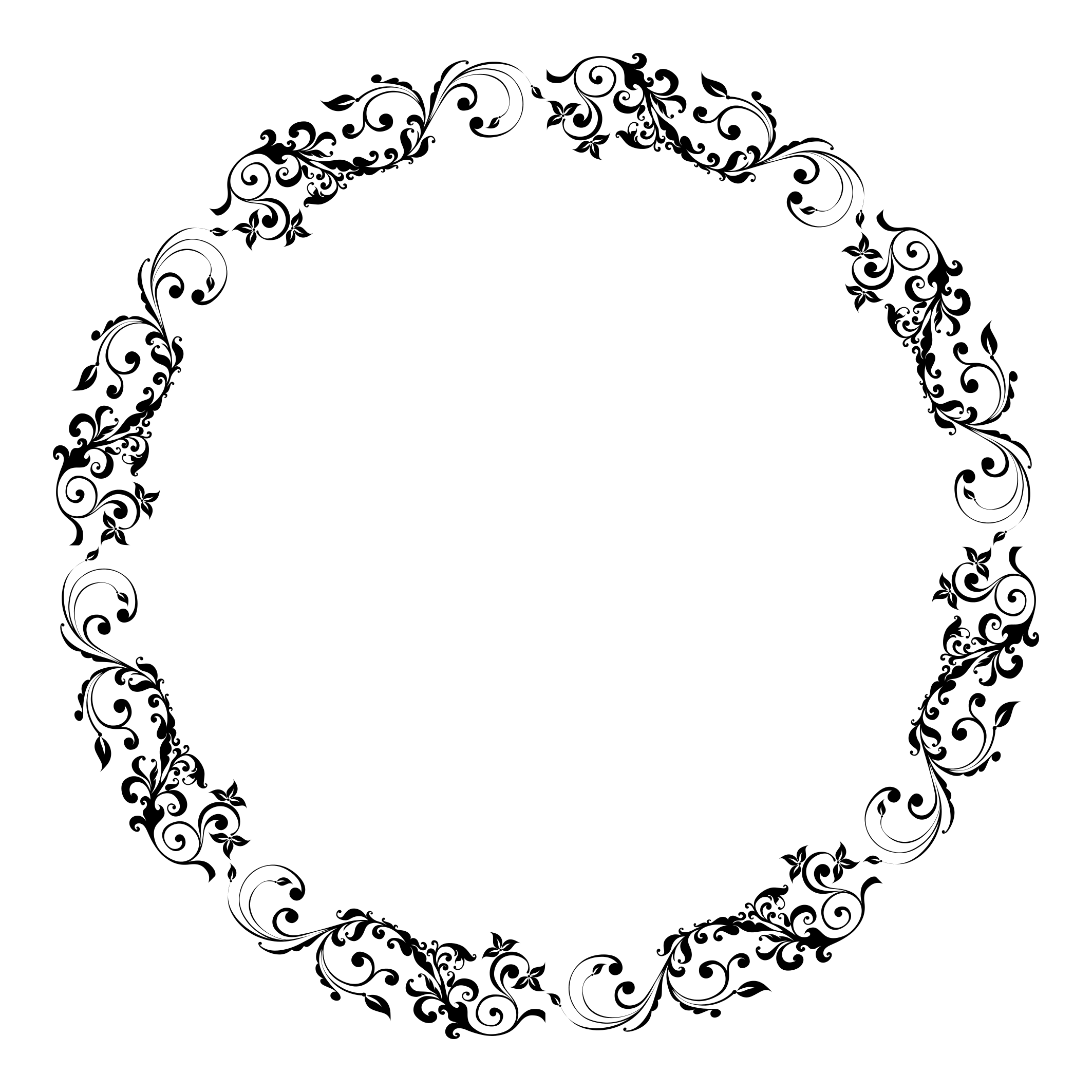 Floral Frame Transparent PNG Image