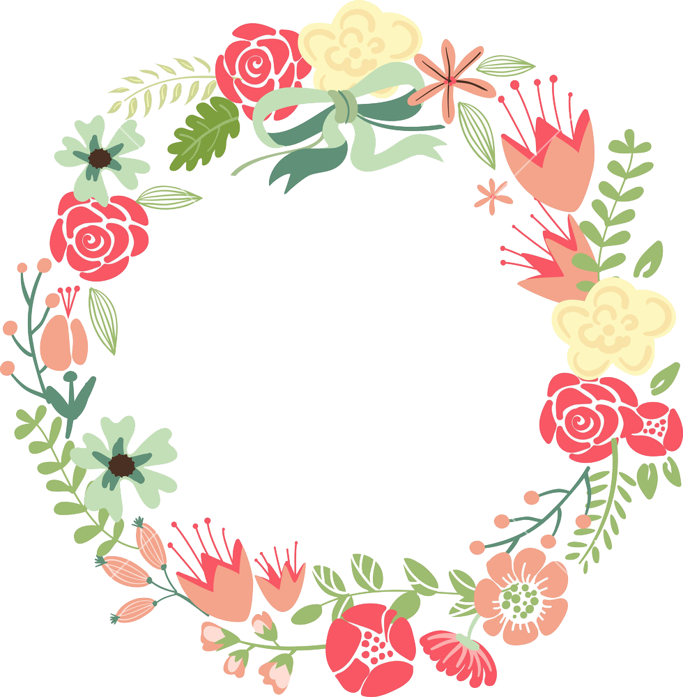 Floral Frame Transparent PNG Image