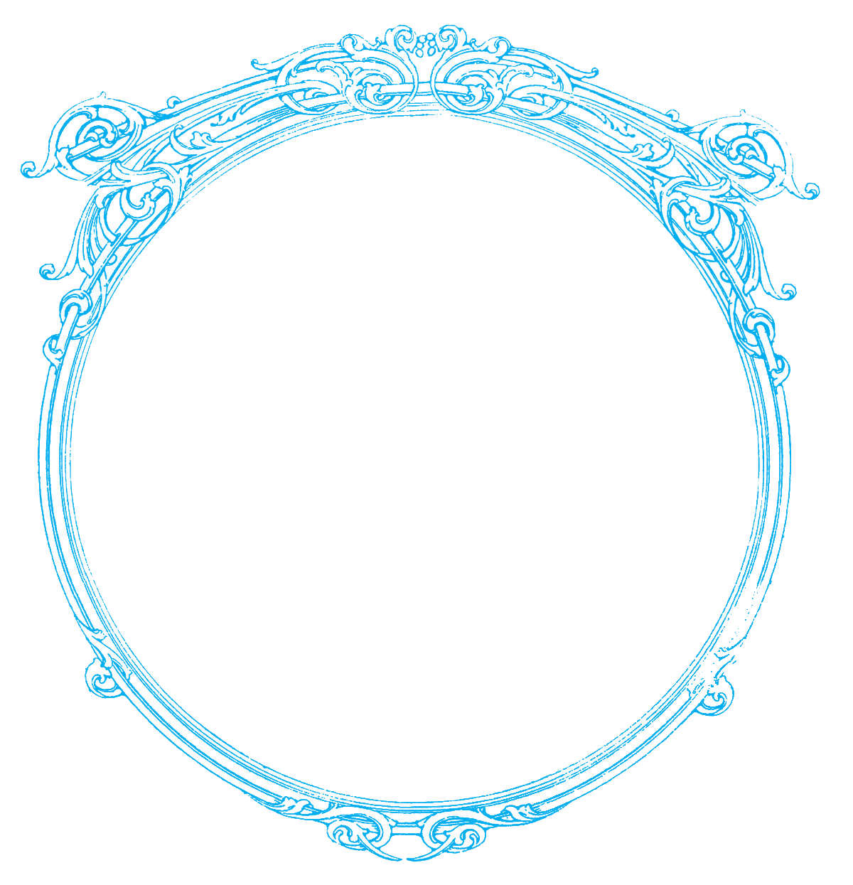 Round Frame Transparent PNG Image