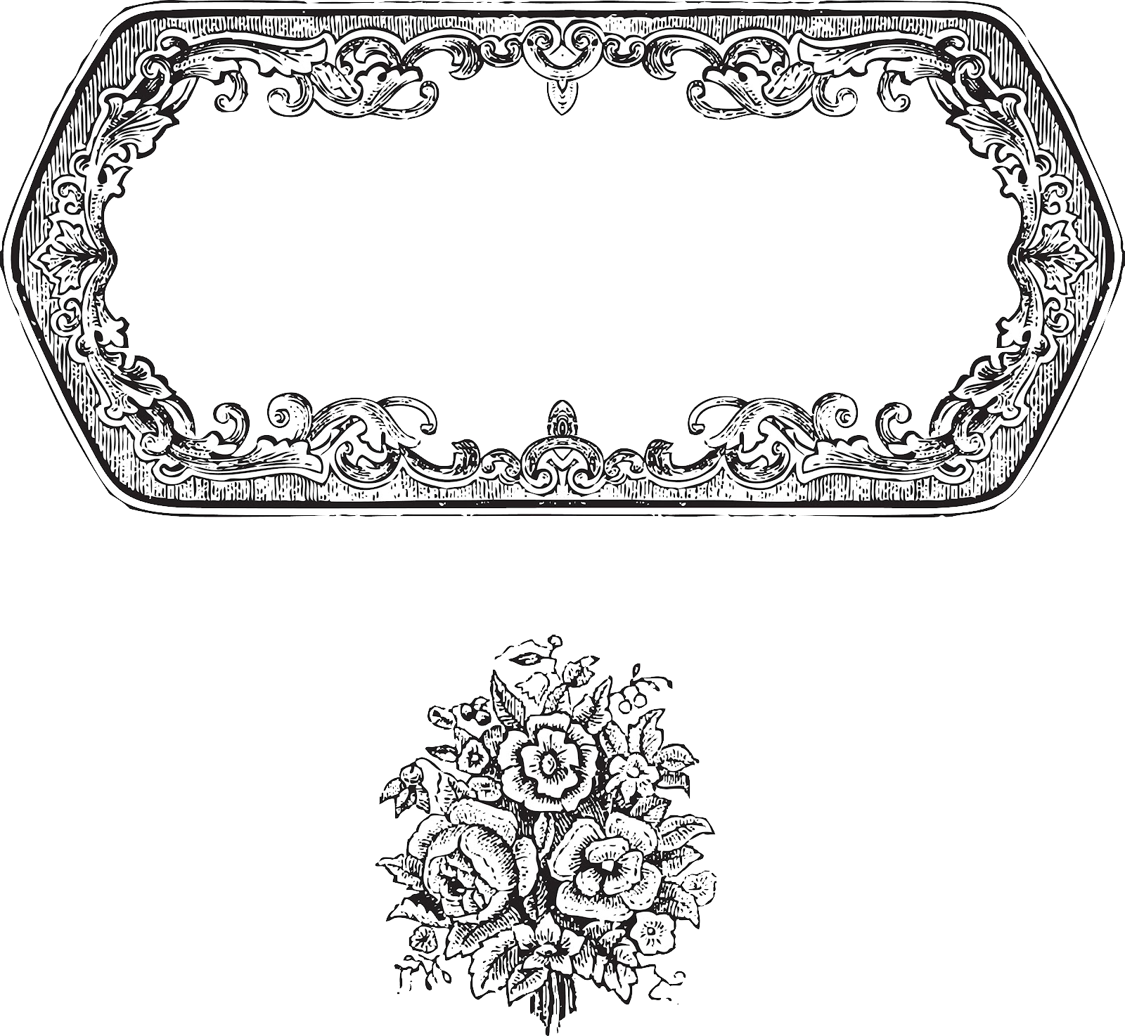 Vintage Border Frame Transparent PNG Image