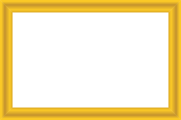 Gold Border Frame Transparent PNG Image