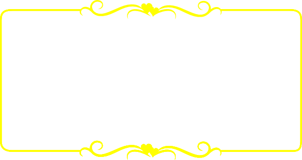 Yellow Border Frame Transparent PNG Image
