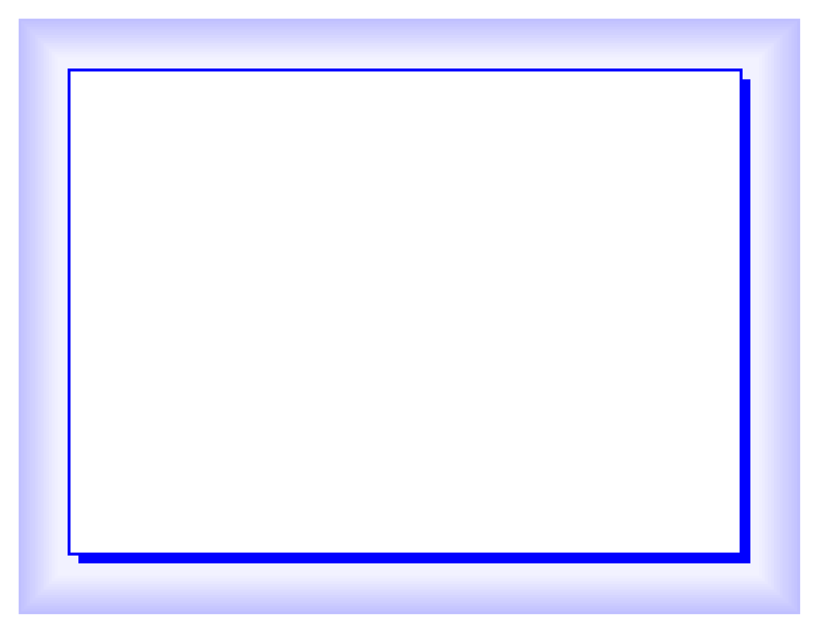 Blue Border Frame Transparent PNG Image