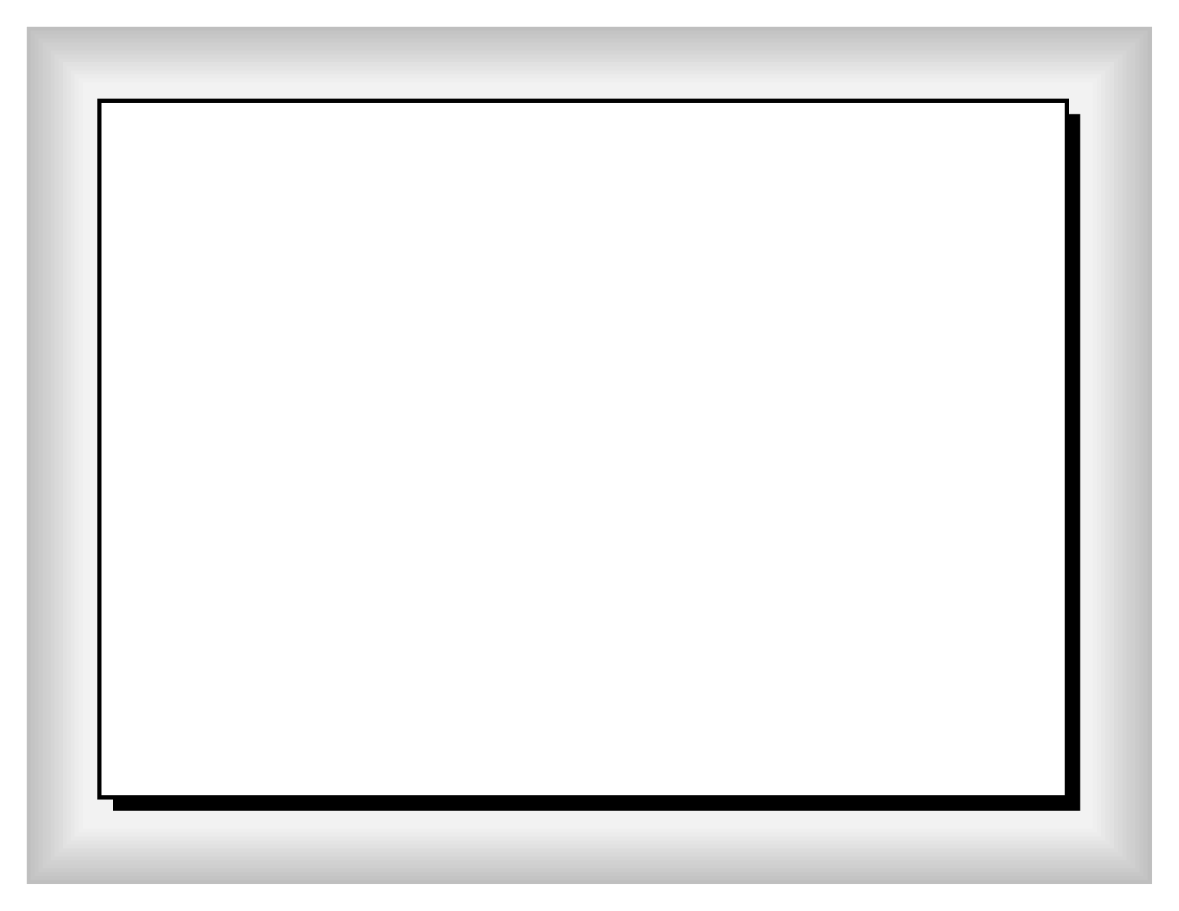 White Border Frame Transparent PNG Image