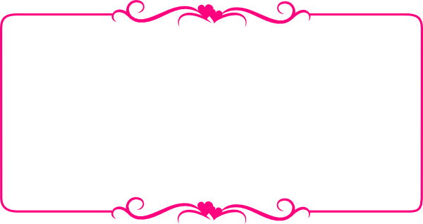 Pink Border Frame Background Transparent PNG Image