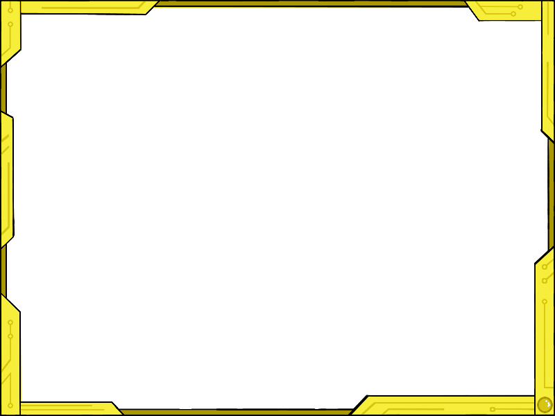 Yellow Border Frame Transparent PNG Image