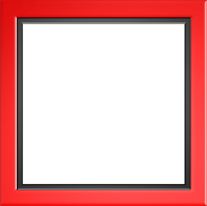 Red Border Frame Transparent PNG Image