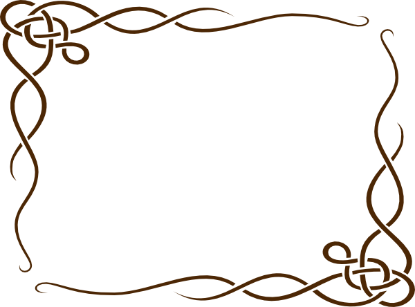 Brown Border Frame Transparent PNG Image