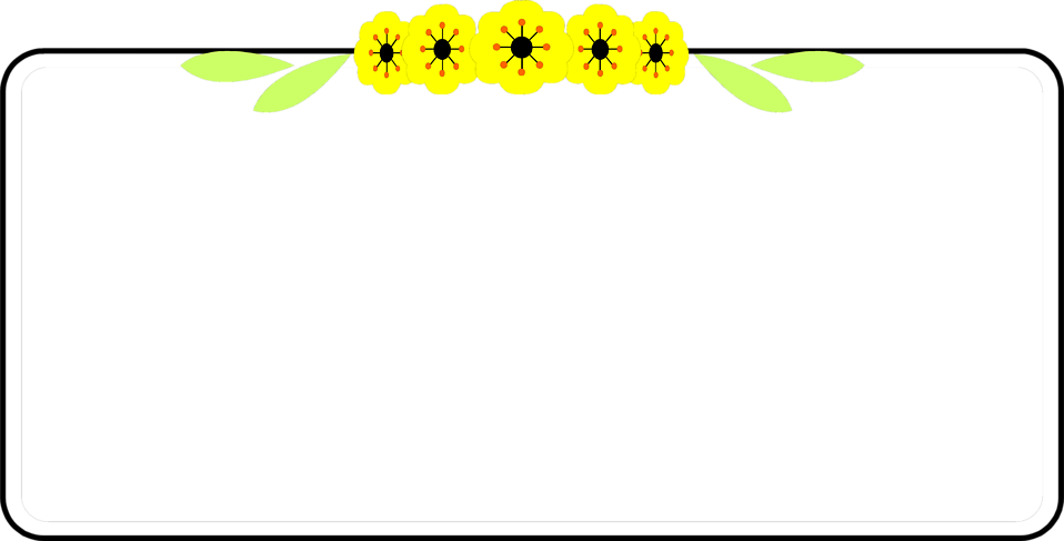 Yellow Border Frame Transparent PNG Image