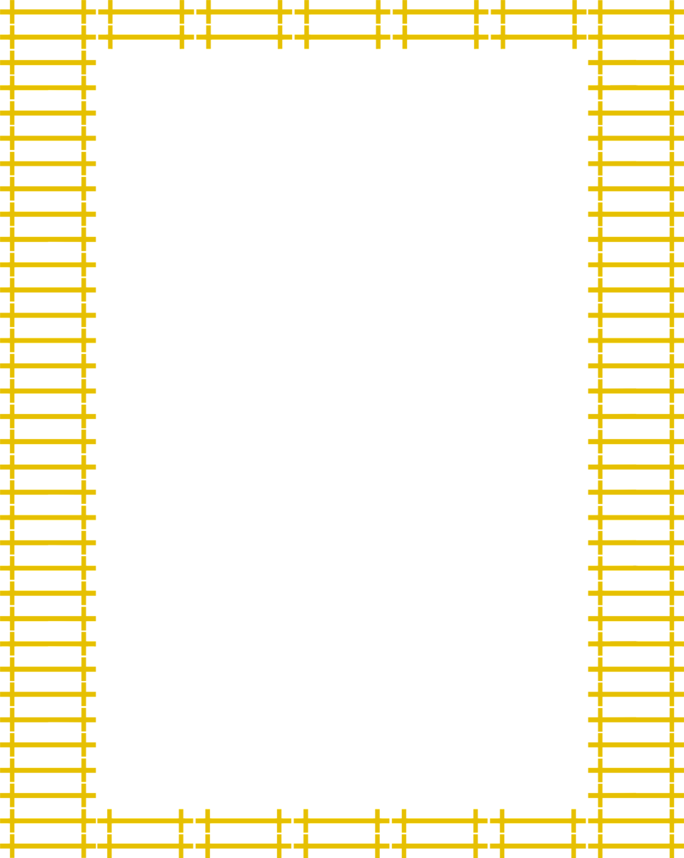 Yellow Border Frame Transparent PNG Image