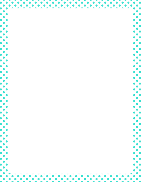 Aqua Border Frame Transparent PNG Image