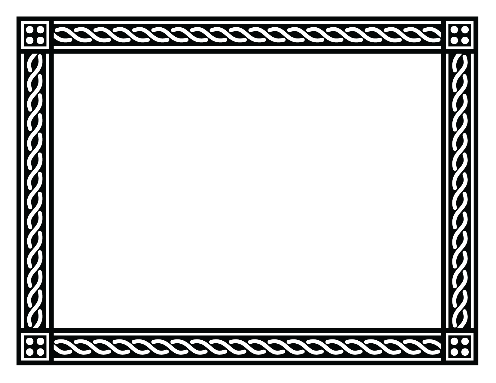 Black Border Frame Transparent PNG Image