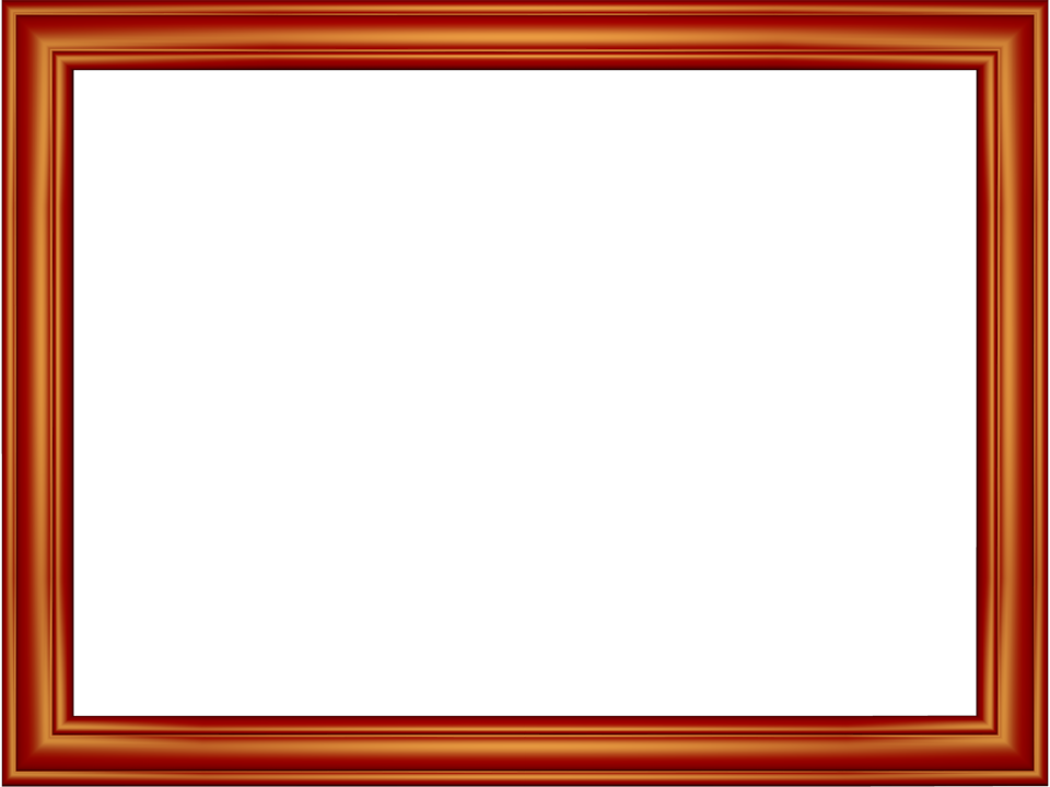 Red Border Frame Background Transparent PNG Image