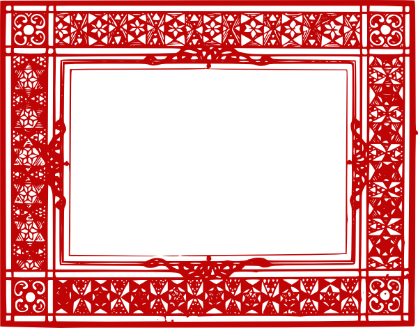 Red Border Frame Transparent PNG Image