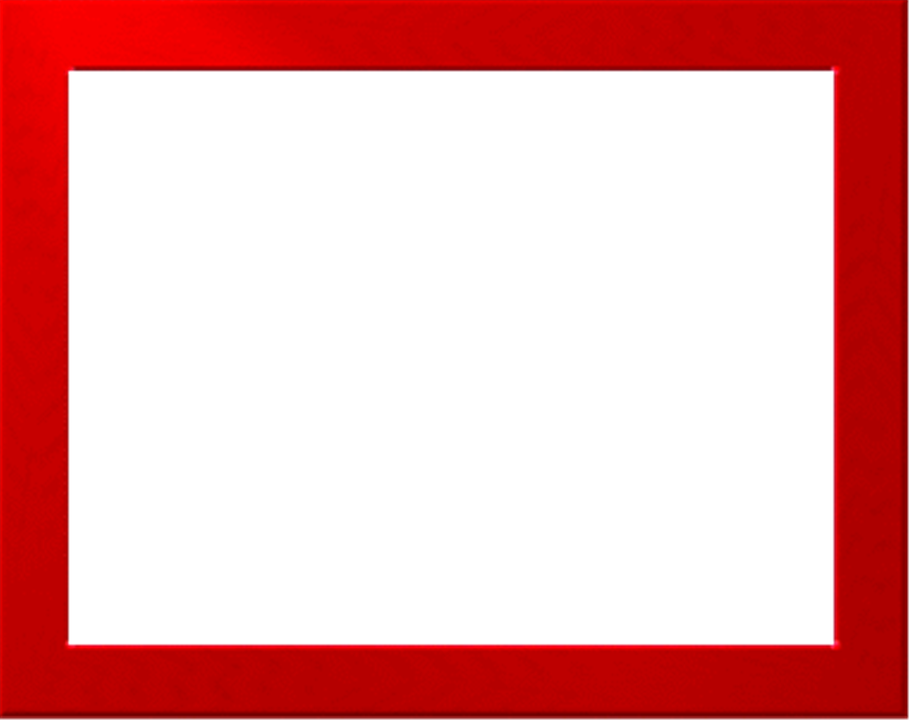 Red Border Frame Transparent PNG Image
