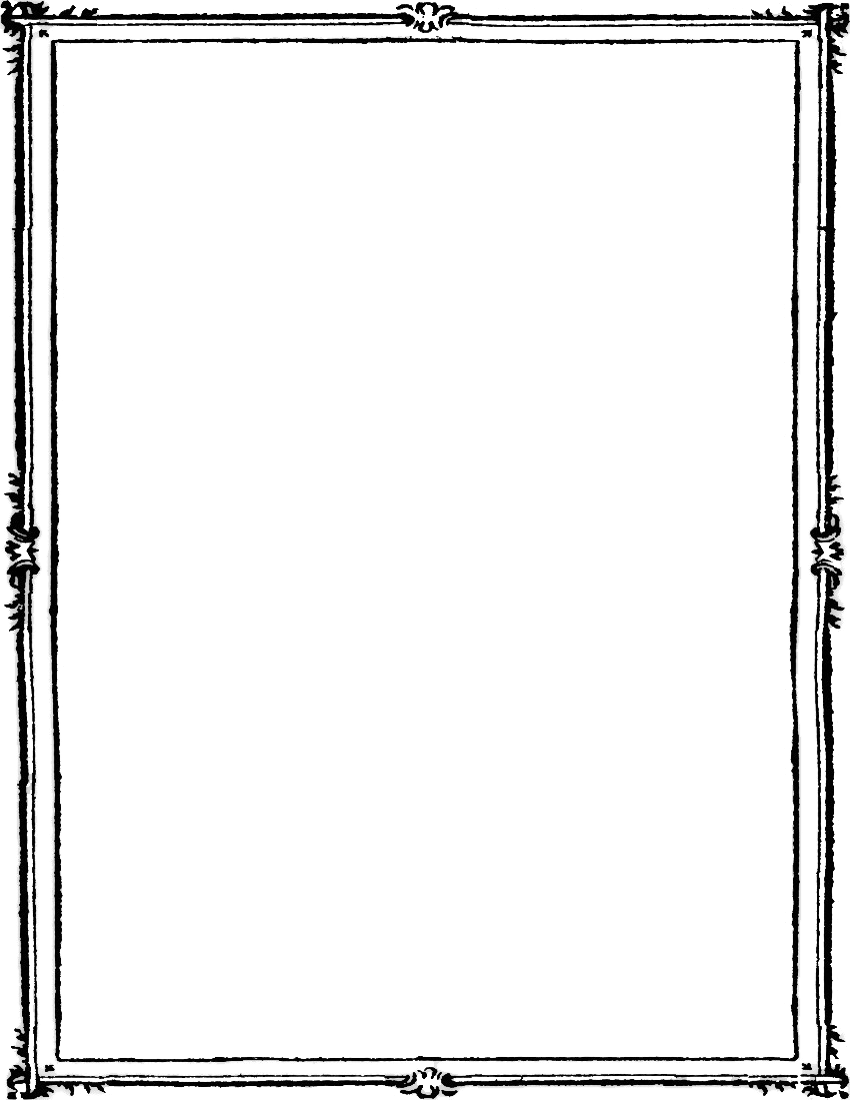 Black Border Frame Transparent PNG Image