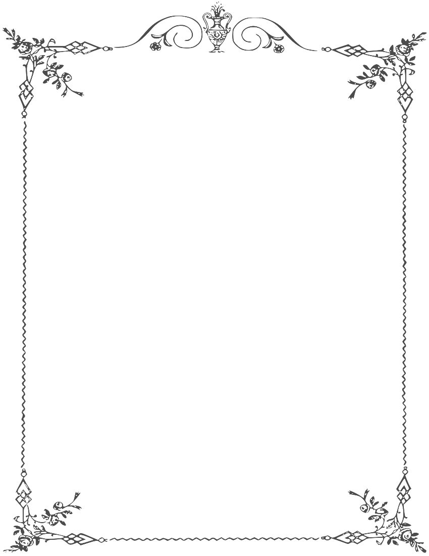 White Border Frame Transparent PNG Image