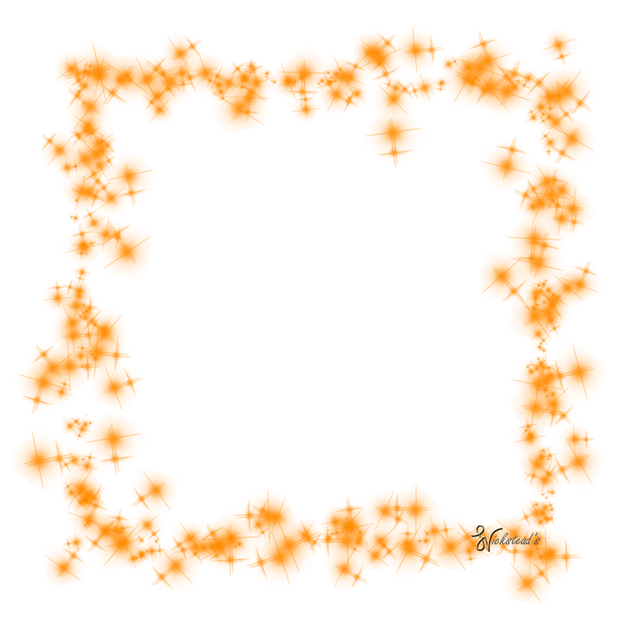 Orange Border Frame Transparent PNG Image