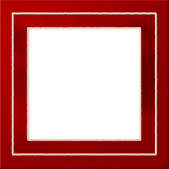 Red Border Frame Transparent PNG Image