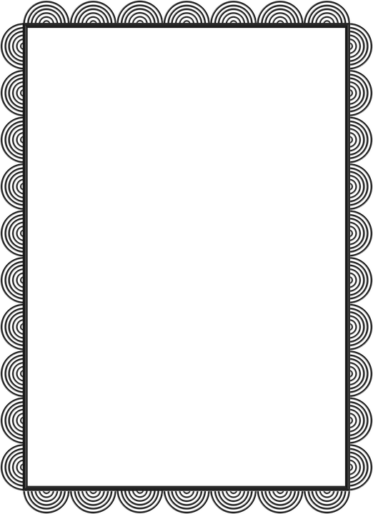 Gray Border Frame Background Transparent PNG Image