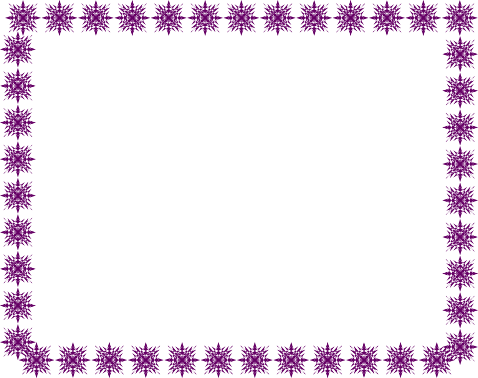 Purple Border Frame Transparent PNG Image
