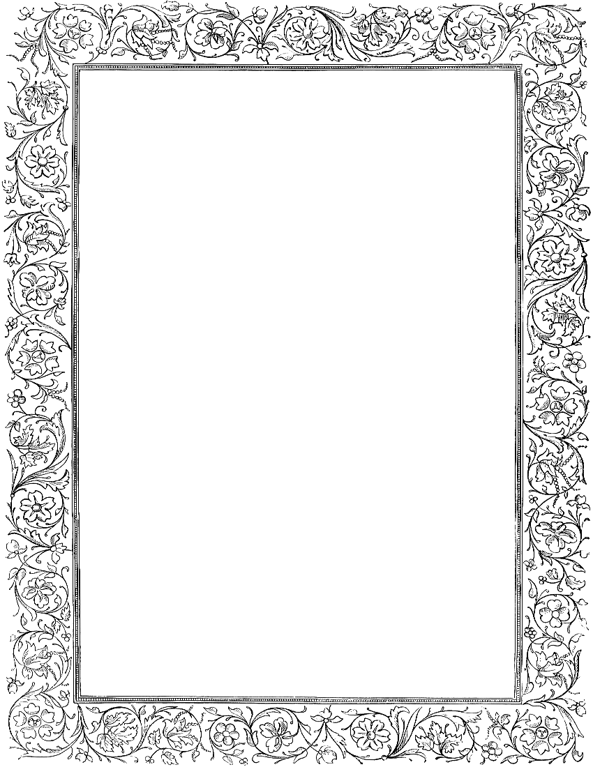 Gray Border Frame Transparent PNG Image
