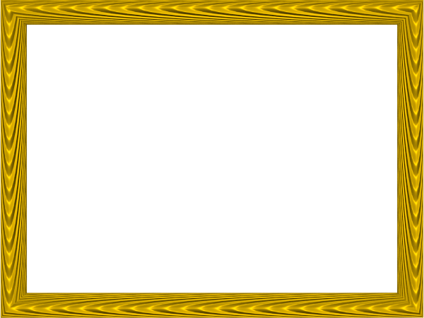 Yellow Border Frame Transparent PNG Image