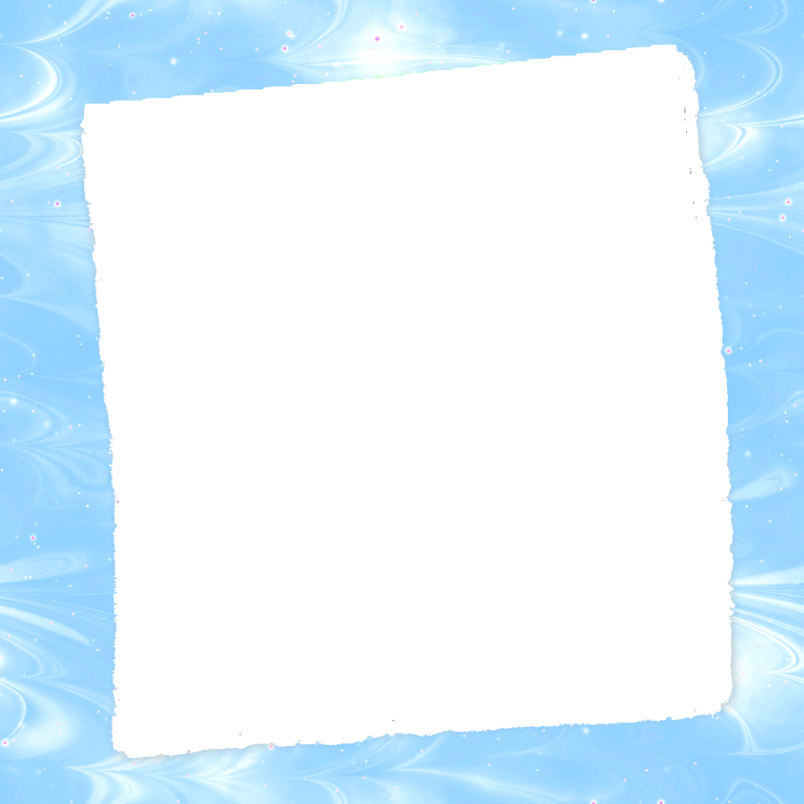 Aqua Border Frame Transparent PNG Image